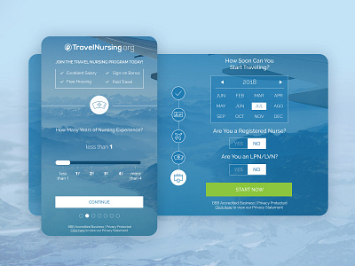 TravelNursing | Online Form Design