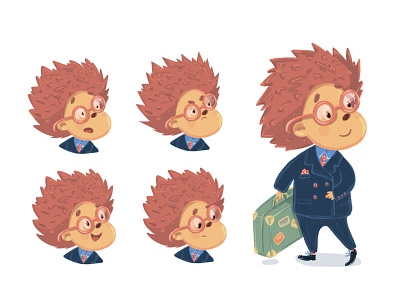 Hedgehog design illustration