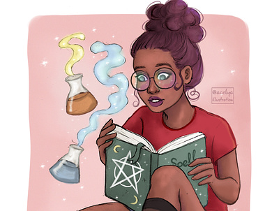 Spellcaster Student art character design concept art design digital art digital painting drawing drawings illustration magic magical original character painting photoshop sketch spellbook spelling spells witch witchy