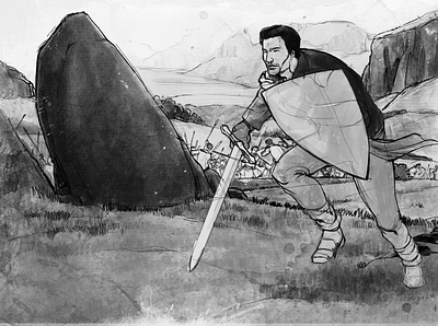 Montaras (The king's message) fantasy illustration