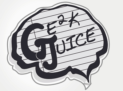 Geek Juice brand brand design brand identity branding design graphic design logo logo design logodesign sticker typogaphy vape vape nation