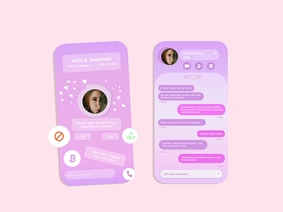 Day 13 - Direct Messaging adobe xd chat daily ui direct message graphic design pink theme social media ux ui challenge
