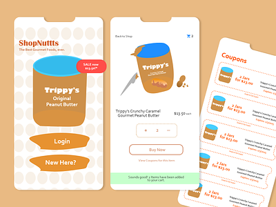 Day 30 - Pricing 030 add quantity adobe xd daily ui ecommerce illustration mobile design peanut butter pricing ux ui challenge