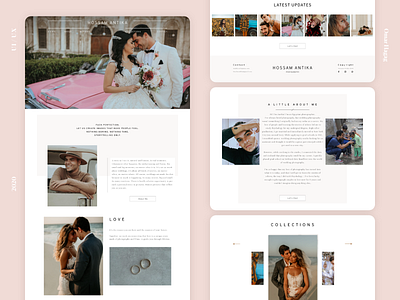 Wedding Photographer - Website adobe xd clean dailyui photographer sketch typogaphy ui user experience user interface ux website wedding