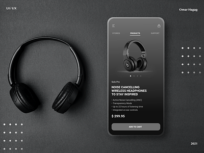 Head wear app concept UI adobexd app beats branding clean dailyui design graphic design headphones minimalist music ui ux