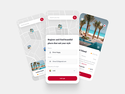 Visit Abu-Dhabi app app cars clean dailyui design dubai graphic design minimalist mobile transport ui ux