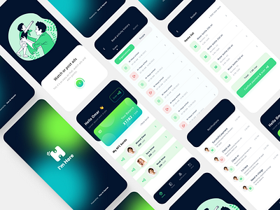 I'm here - Kids tracking app adobexd app clean dailyui design fintech kids location minimalist parents ui ux wallet