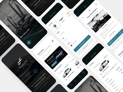 Bin-Omera Motors app adobexd app car clean dailyui design ecommerce figma minimalist rental ui ux
