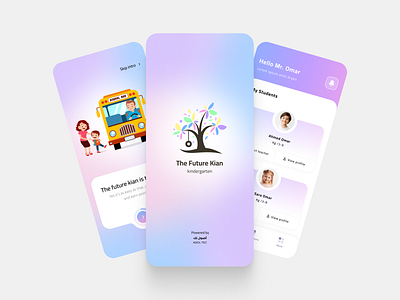 Future Kian - Kindergarten app adobexd app clean dailyui design figma kids kindergarden minimalist parents ui ux