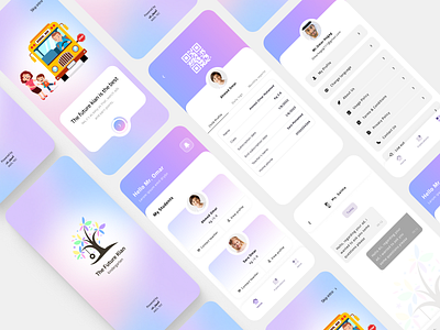 Future Kian - Kindergarten App adobexd app clean dailyui design kids kindergarden minimalist parents ui ux