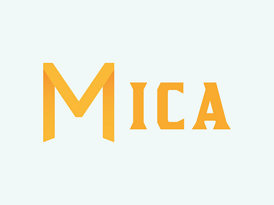 MICA clean consultants logo design mineral simple vector