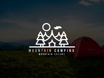 Camping Logo branding design graphic design logo typography