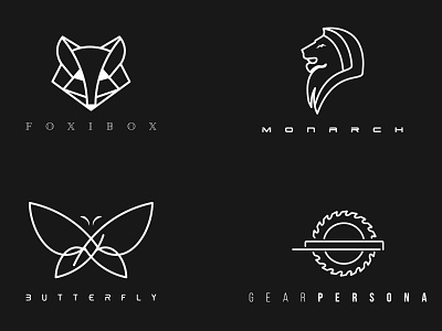 Flat Logos branding design graphic design logo typography