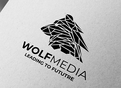 Wolf Head logo branding design graphic design logo typography