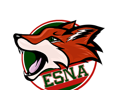 ESNA logo art branding design flat icon illustration illustrator logo typography