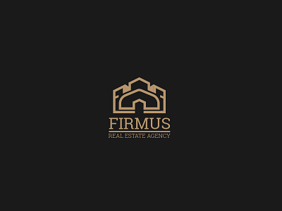 Firmus Real Estate Agency Logo logo minimal real estate