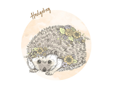 Floral hedgehog