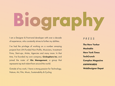 New website online animation typography website website design
