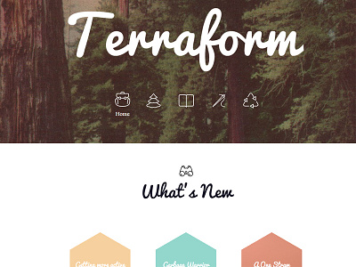 Terraform Homepage design forest homepage web