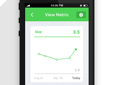 Metric Tracking app chart ios metric