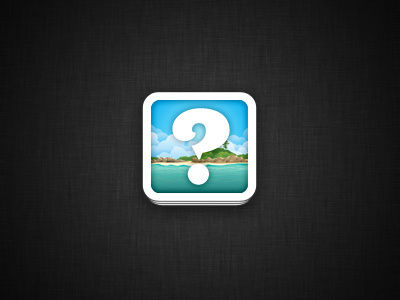 Where Am I? App Icon app icon blue green icon ios white
