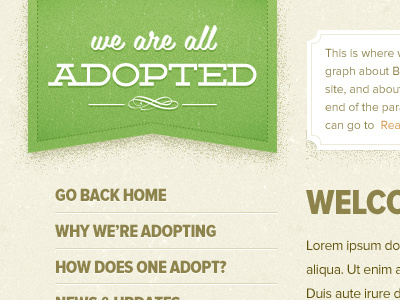 We Are All Adopted