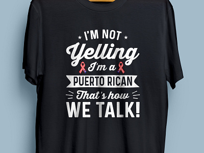 I'm not yelling I'm a Puerto Rican complex cool freelance designer gift puertorico typography