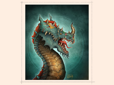 Indian Dragon concept art creature design digital 2d game art illustration visual art