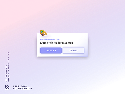 Todo Task Notification - UI Element