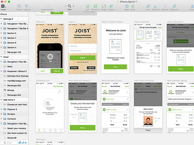 Designing in Sketch design flow ios mockup prototype sketch ui