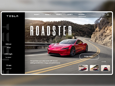 Tesla website redesign animation app branding design graphic design icon ui ux web website