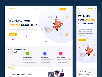 Landing Page branding corporate design landing landing page ui design uiux user interface ux design website website design wordpress