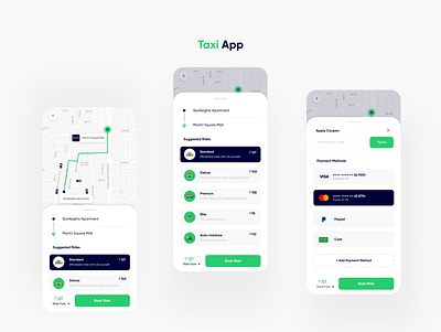 Taxi Booking App app app design booking app cab driver mobile mobile app taxi taxi booking ui ui design ui ux user interface