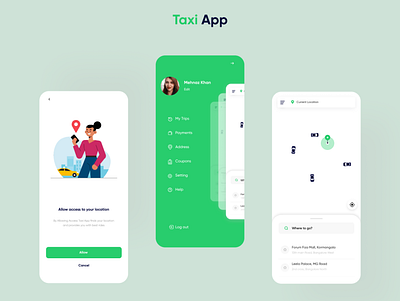 Taxi booking app app app design cab driver mobile mobile design taxi taxi booking app ui design uiux