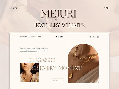 Mejuri- Jewelry website redesign ecommerce fashion jewelry jewelry website store ui design uiux web design website website design