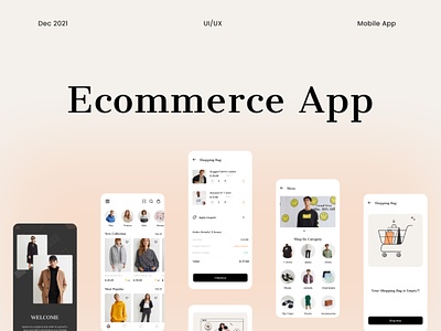 Ecommerce app concept app app design branding delivery app ecommerce app fashion app mobile app mobile app design shopping app ui ui design uiux
