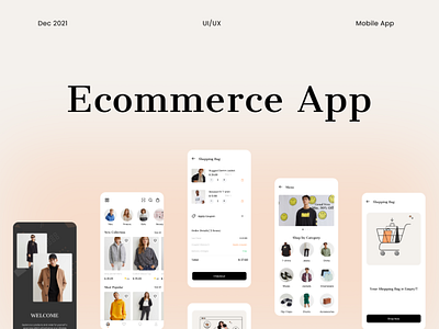 Ecommerce app concept