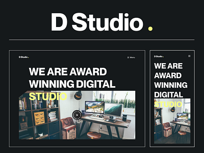 Studio- Website design agency concept digital agency portfolio studio ui ui design uiux ux design uxui web design website website design