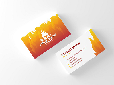 Business Card for Smoke House brand business card business card design business cards businesscard