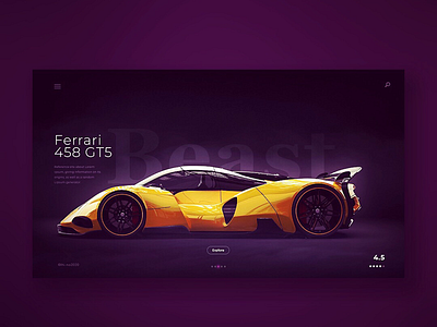 Ferrari Landing page car design inspiration ferrari landing page ui ui design ui inspiration ux website design website design inspiration