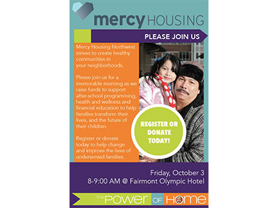 Power of Home eBlast charity e blast email event layout non profit promotional