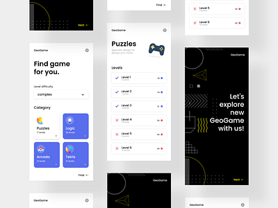 Geo Game/Mind Game - UI Concept
