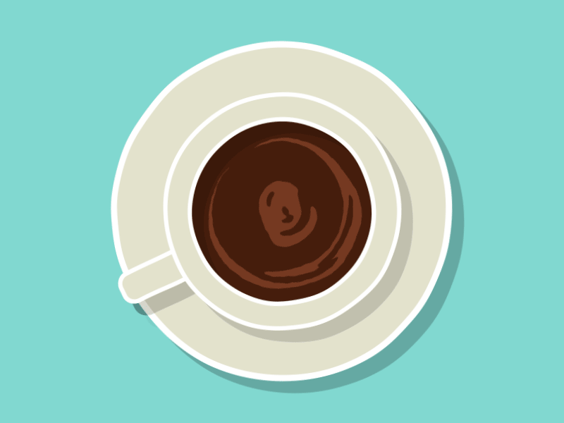 Coffee Ripple coffee gif liquid looping mug ripple top down
