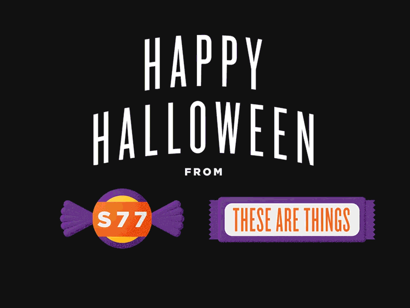 Happy Halloween From S77 And These Are Things Hd 2d animation candy gif halloween happy s77 these are things treat trick