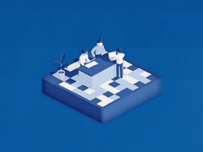 Team Building 3d building cube isometric monochrome team