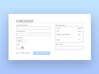 02: Checkout daily100challenge dailyui design ui ux