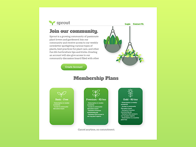 04 - Sprout Landing Page