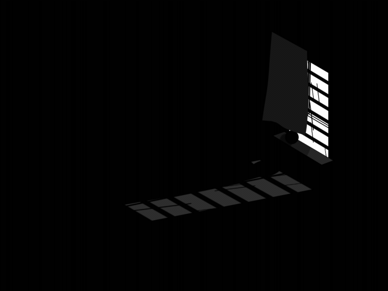 Rainy Night animation black and white curtain gif rain wind window