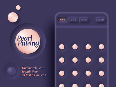 UIUX - Pearl Pairing Game game memory game pearl pwa ui uiux