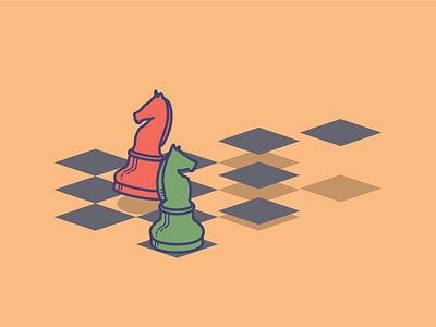 Strategy icon (6/7) chess icon illustration knight strategy